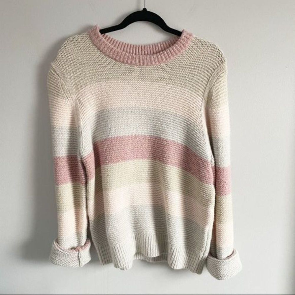𝅺La Vie Rebecca Taylor Strip Merino Knit Sweater - Picture 2 of 10